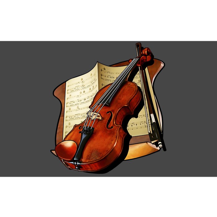 Violin and Sheet Music Bumper Sticker