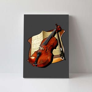 Violin and Sheet Music Canvas