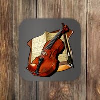 Violin and Sheet Music Coaster