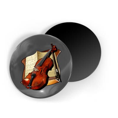 Violin and Sheet Music Magnet