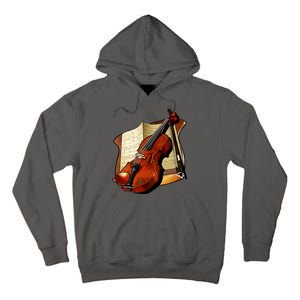 Violin and Sheet Music Tall Hoodie