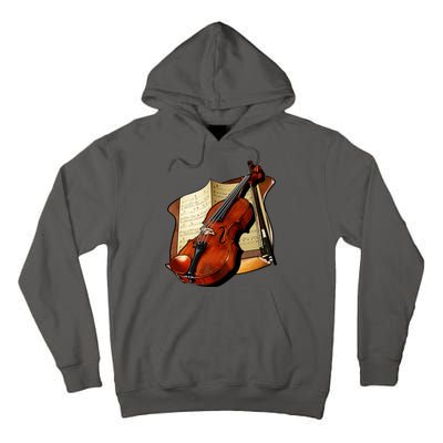 Violin and Sheet Music Tall Hoodie