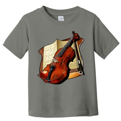 Violin and Sheet Music Toddler T-Shirt