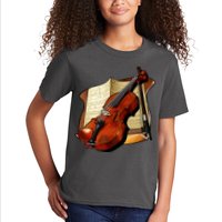 Violin and Sheet Music Kids T-Shirt