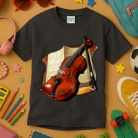 Violin and Sheet Music Kids T-Shirt