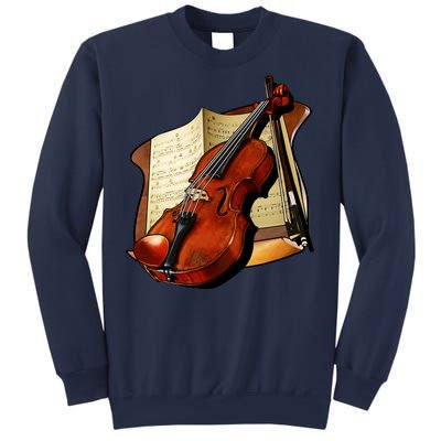 Violin and Sheet Music Sweatshirt