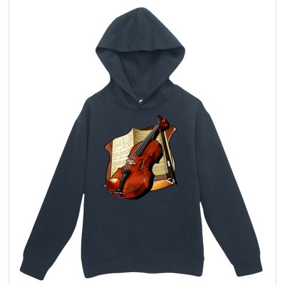 Violin and Sheet Music Urban Pullover Hoodie