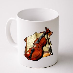 Violin and Sheet Music Coffee Mug