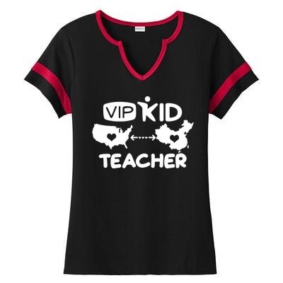 VIP Kid Teacher International Online Learning Ladies Halftime Notch Neck Tee