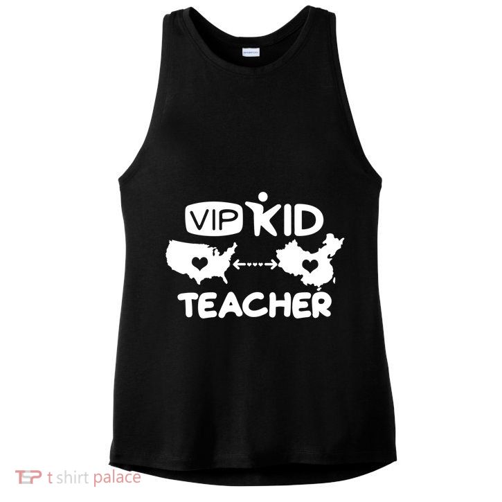 VIP Kid Teacher International Online Learning Ladies PosiCharge Tri-Blend Wicking Tank