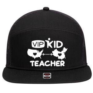 VIP Kid Teacher International Online Learning 7 Panel Mesh Trucker Snapback Hat