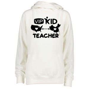 VIP Kid Teacher International Online Learning Womens Funnel Neck Pullover Hood