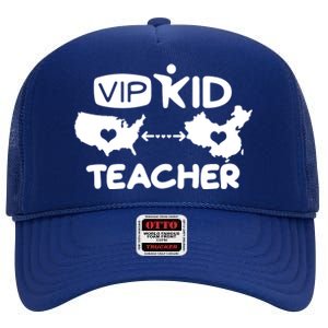 VIP Kid Teacher International Online Learning High Crown Mesh Back Trucker Hat