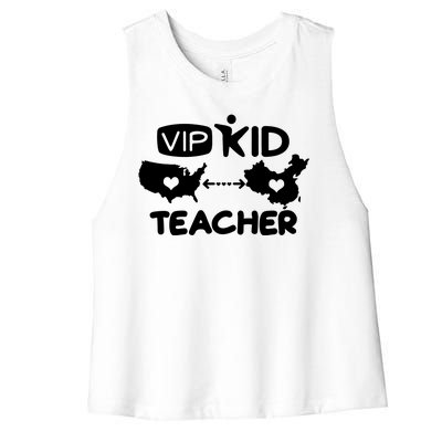 VIP Kid Teacher International Online Learning Women's Racerback Cropped Tank