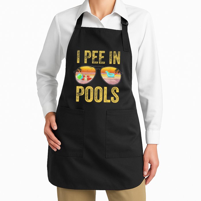 Vintage I Pee In Pools Funny Apron