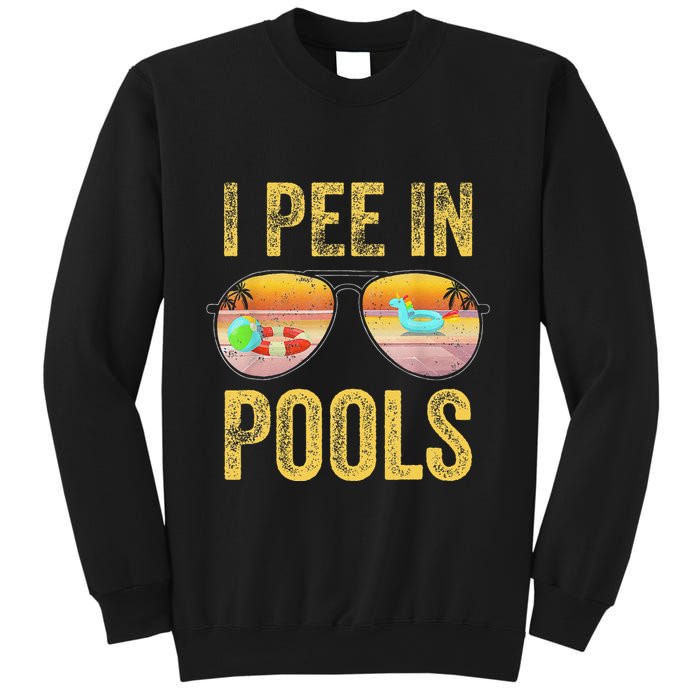 Vintage I Pee In Pools Funny Sweatshirt