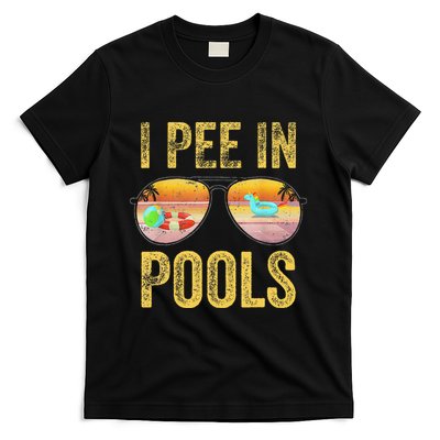 Vintage I Pee In Pools Funny T-Shirt