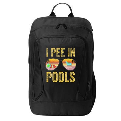 Vintage I Pee In Pools Funny City Backpack