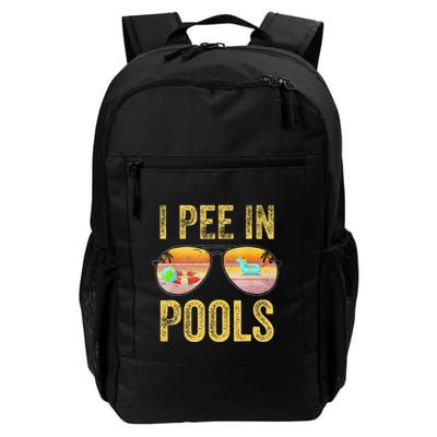 Vintage I Pee In Pools Funny Backpack