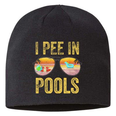 Vintage I Pee In Pools Funny Sustainable Beanie