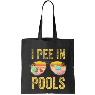 Vintage I Pee In Pools Funny Bag