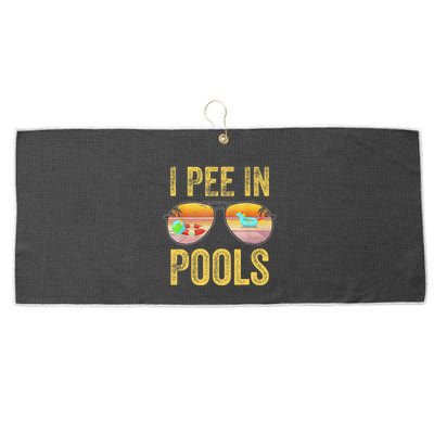 Vintage I Pee In Pools Funny Large Microfiber Waffle Golf Towel