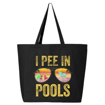 Vintage I Pee In Pools Funny 25L Jumbo Tote