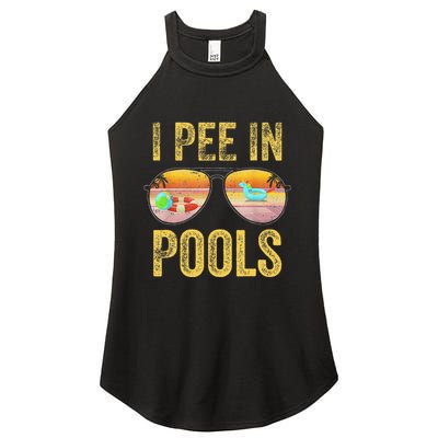 Vintage I Pee In Pools Funny Women's Perfect Tri Rocker Tank