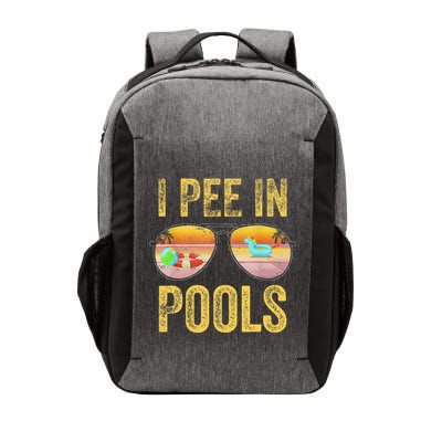 Vintage I Pee In Pools Funny Vector Backpack