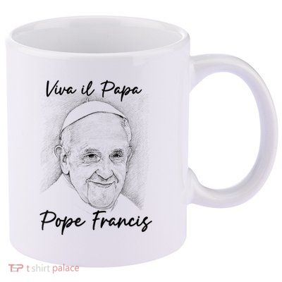 Viva Il Papa Pope Francis  11oz C Handle Ceramic Mug