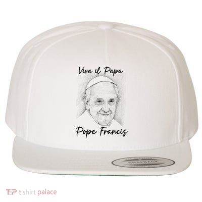 Viva Il Papa Pope Francis  Wool Snapback Cap