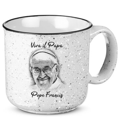 Viva Il Papa Pope Francis 1936-2025 Memorial 15oz Campfire Ceramic Mug