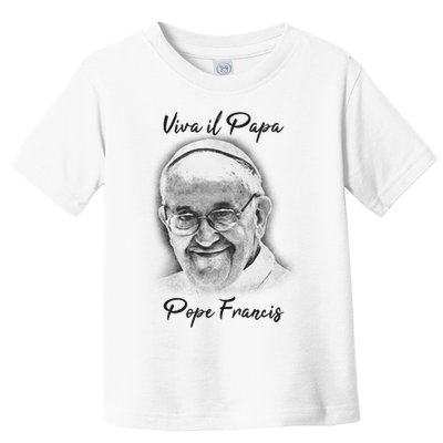 Viva Il Papa Pope Francis 1936-2025 Memorial Toddler T-Shirt