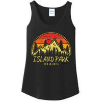 Vintage Island Park Idaho Id Mountains Hike Hiking Souvenir Ladies Essential Tank