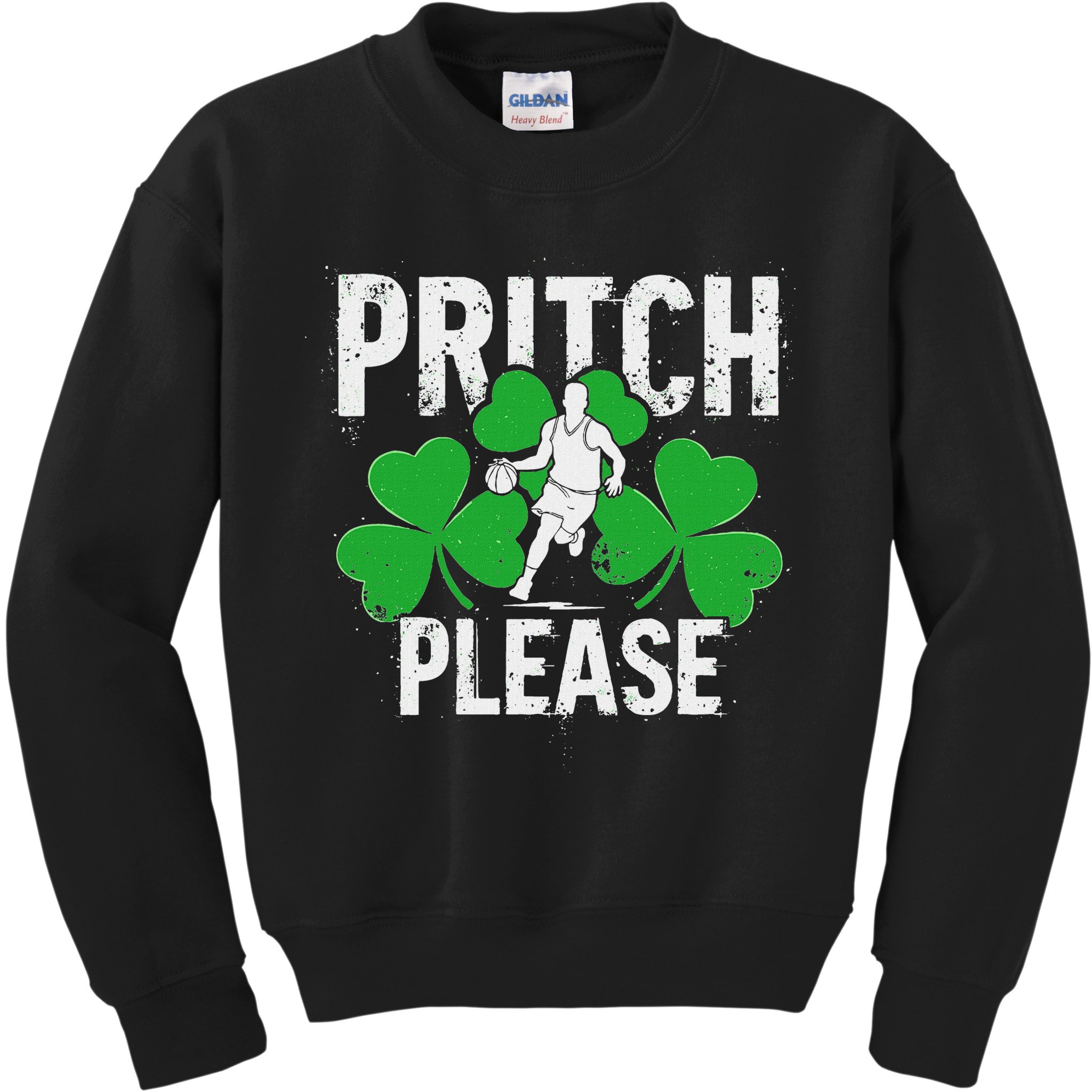 Vintage Irish Pritch Please Basketball Kids Sweatshirt