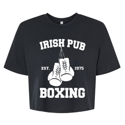 Vintage Irish Pub Est 1975 Boxing Day Tees Bella+Canvas Jersey Crop Tee