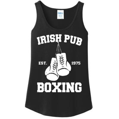 Vintage Irish Pub Est 1975 Boxing Day Tees Ladies Essential Tank