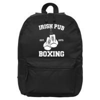 Vintage Irish Pub Est 1975 Boxing Day Tees 16 in Basic Backpack