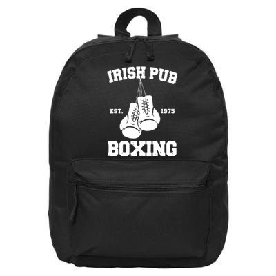 Vintage Irish Pub Est 1975 Boxing Day Tees 16 in Basic Backpack