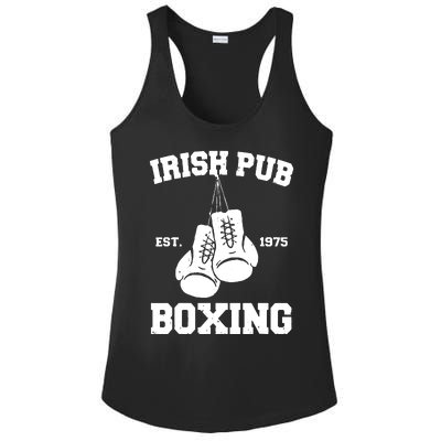 Vintage Irish Pub Est 1975 Boxing Day Tees Ladies PosiCharge Competitor Racerback Tank