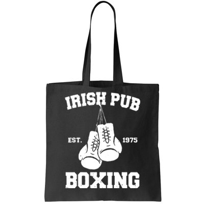 Vintage Irish Pub Est 1975 Boxing Day Tees Tote Bag