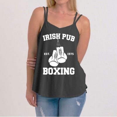 Vintage Irish Pub Est 1975 Boxing Day Tees Women's Strappy Tank