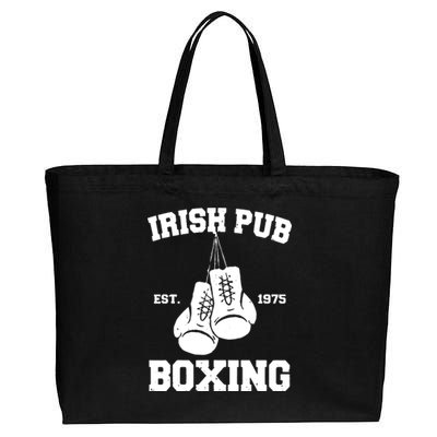 Vintage Irish Pub Est 1975 Boxing Day Tees Cotton Canvas Jumbo Tote