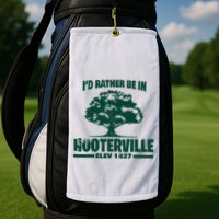 Vintage ID Rather Be In Hooterville 1427 Golf Towel