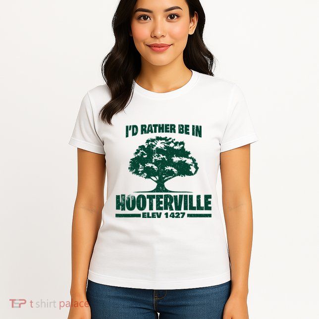 Vintage ID Rather Be In Hooterville 1427 Womens T-Shirt