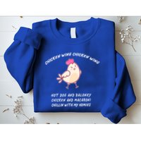 Viral Chicken Wing Chicken Wing Hot Dog & Bologna Song Sweatshirt