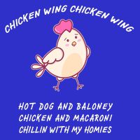 Viral Chicken Wing Chicken Wing Hot Dog & Bologna Song Sweatshirt