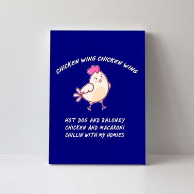 Viral Chicken Wing Chicken Wing Hot Dog & Bologna Song Canvas