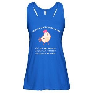 Viral Chicken Wing Chicken Wing Hot Dog & Bologna Song Ladies Essential Flowy Tank