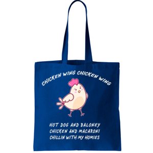 Viral Chicken Wing Chicken Wing Hot Dog & Bologna Song Tote Bag